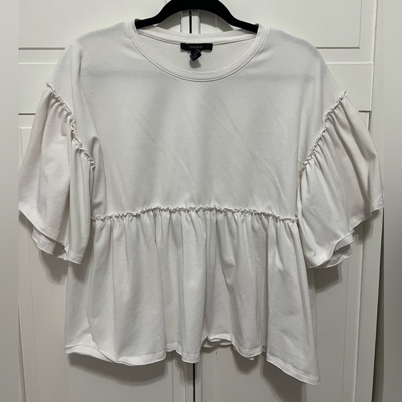 White peplum top - Picture 1 of 2